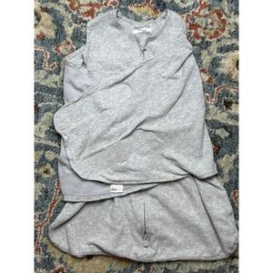 Halo SleepSack Swaddle Newborn NB Gray Adjustable 3-Way Wear